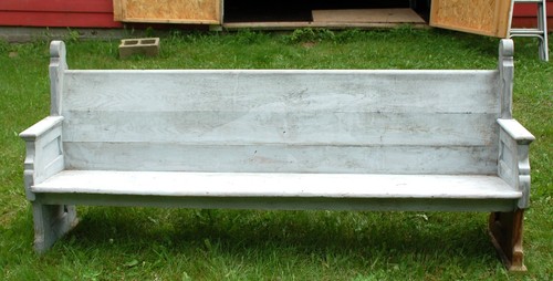 Antique church pew - antique, bench-local