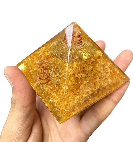 Yellow citrine orgonite - citrine,