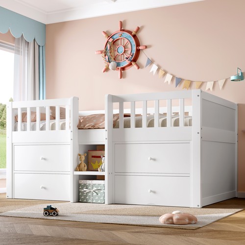3ft low loft bed - 3ft, storage