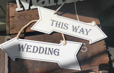 Pair of Wooden white hanging