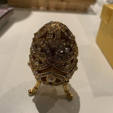 Faberge Jewellery Egg Trinket Box