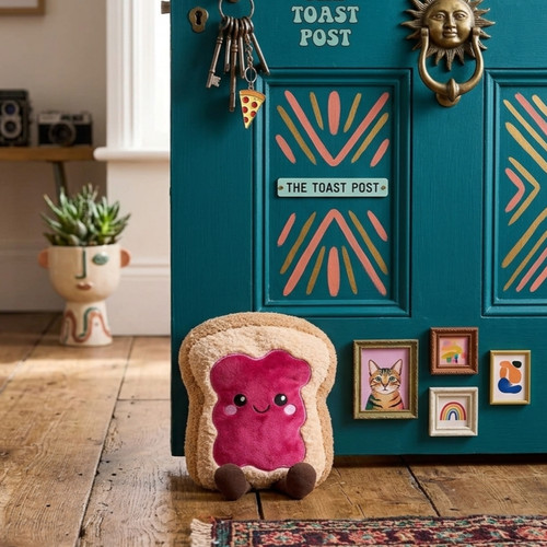 Door stop jam toast fabric - door,