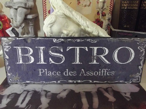 Blue shabby chic style bistro - shabby,