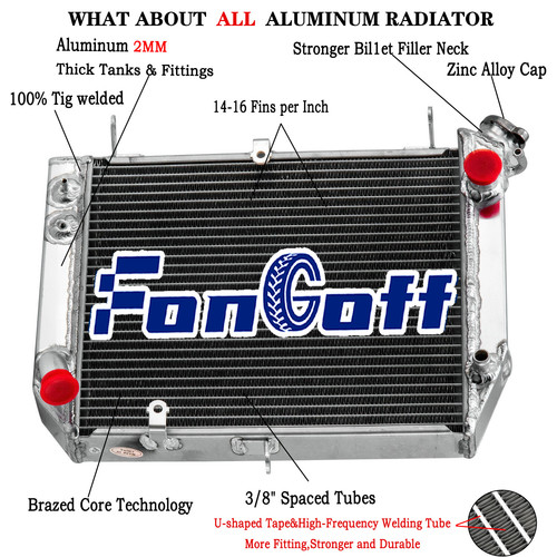 Rows aluminium radiator for - 2,
