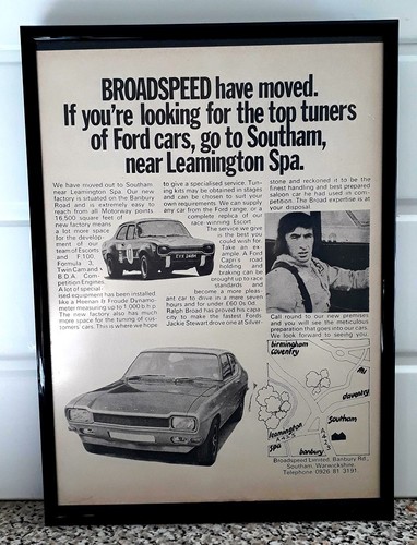 Framed original classic car - framed,