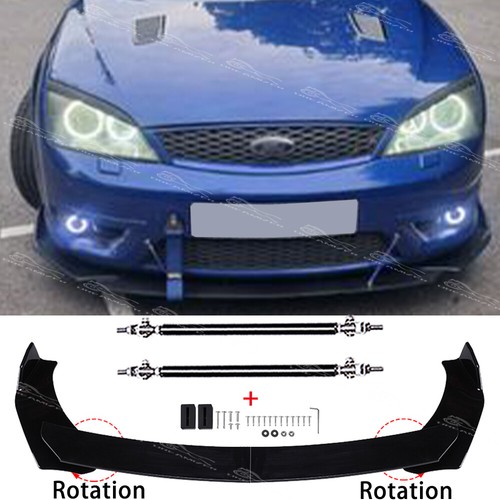 Gloss black front bumper - front,