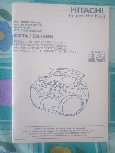 Hitachi portable radio - portable, cd-radio