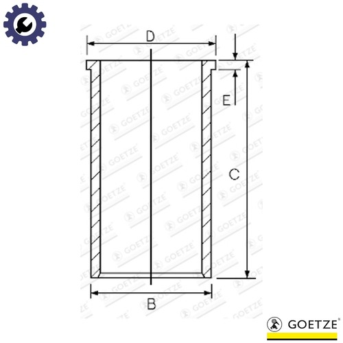 Cylinder liner 027950 - liner, 14-027950-00