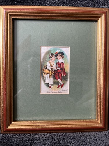 Vintage small silk picture - vintage,