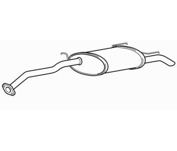 Rear exhaust silencer - silencer, back