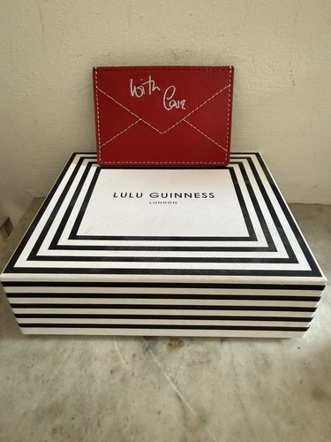 Lulu guinness red leather - guinness,