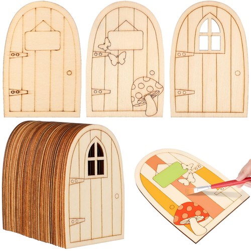 36pcs mini wooden fairy door - fairy,