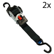 2 x AUTO RETRACT RATCHET TIE