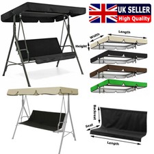 Replacement Canopy For Swing Seat 2 or 3 Seater Garden Hammock Swing Chair Cover