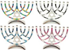 Hanukkah Menorah 9 Branches 18cm Star of David Jewish Chanukah Menora Hanukiah