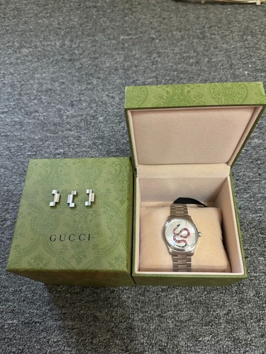 Gucci timeless 38mm silver - g-timeless,