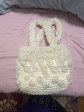 Zara crochet mini shopper tote