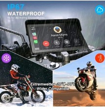 PARKVISION 7-Inch Wireless Motorcycle Sat Nav Motorbike Screen Compatible with A
