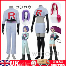 🎁Anime Pokemon Team Rocket James Cosplay Costume Halloween Fancy Dress Outfits