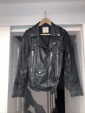 Mango Leather Biker Jacket