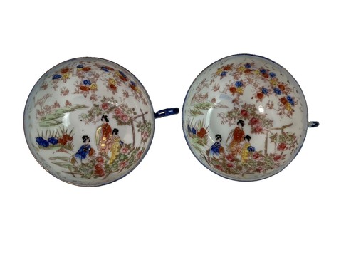 Vintage hand painted scentic - painted,