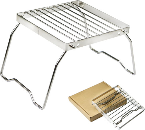 Folding campfire grill - folding,