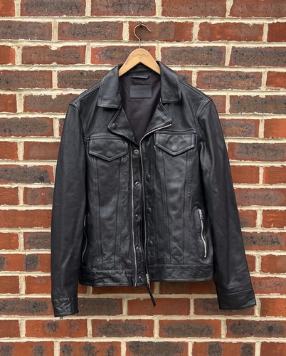Allsaints mens brandt leather - brandt,