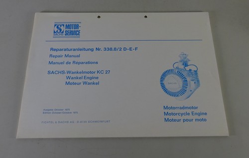 Repair manual sachs engine - repair,
