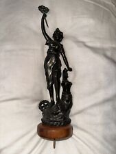 Antique French Revolution L'Industrie La Danse Spelter Figure Statue Spelter