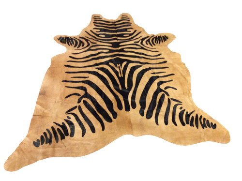 Cowhide area rug zebra - area,
