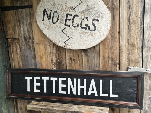 Vintage tettenhall bus blind - tettenhall,