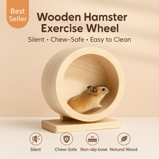 Silent Wooden Hamster Wheel