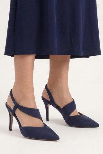 Wallis navy court shoes womens - wallis,