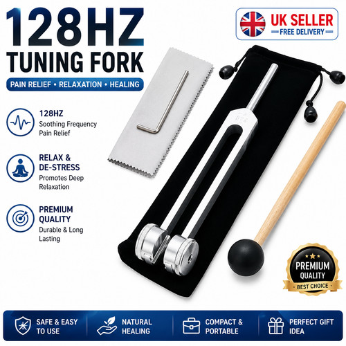 128hz tuning fork - tuning, hammer
