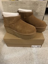 UGG Classic Ultra Mini Platform Boots Chestnut UK7 Brand New 100% Authentic 