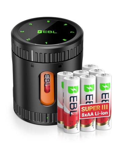 Rechargeable battery with - aa,