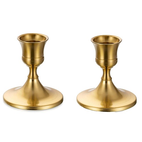 Vintage metal candlestick - vintage,