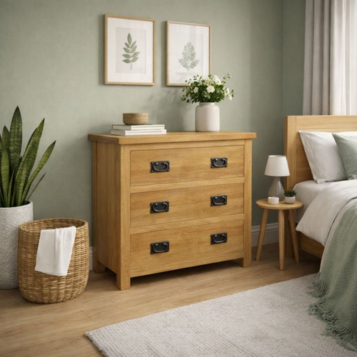 Oak drawer chest - oak, –