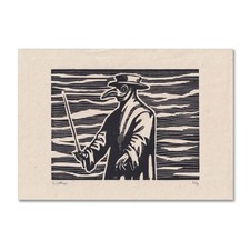 The Plague Doctor - Limited Edition Lino Cut Art Print