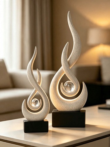 1pc inch flame statue - 1pc, 11.8