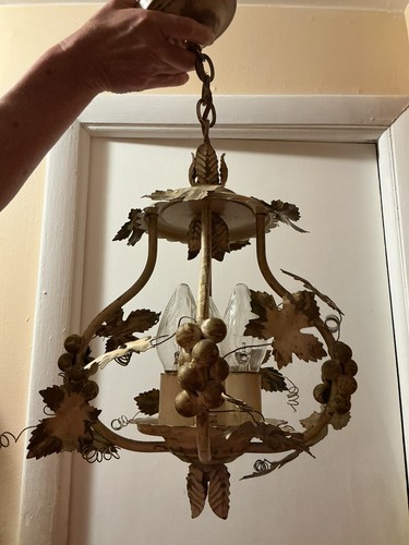 Vintage mid century tole metal - mid,
