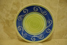 Jeff Banks Ports Of Call Churchill Staffordshire Side Plate 21cm Blue Green