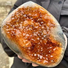 2.91LB Natural Citrine Geode