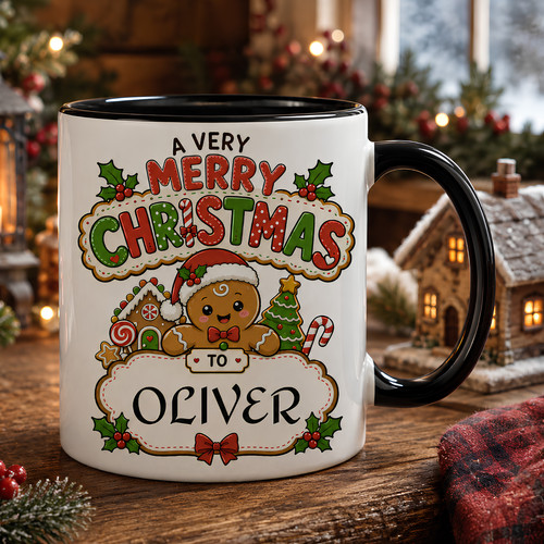 Personalised christmas mug any - personalised,