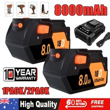 Battery For RIDGID R840087 18V 8000mAh R840085 AEG L1830R L1815R Cordless Drill