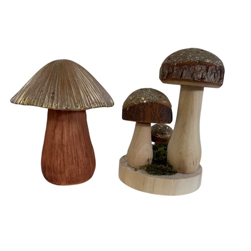 Retro style mushroom - style,