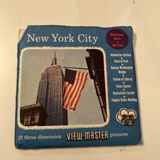 View-Master - New York City - 4 reels 156-158. Vacational Series.