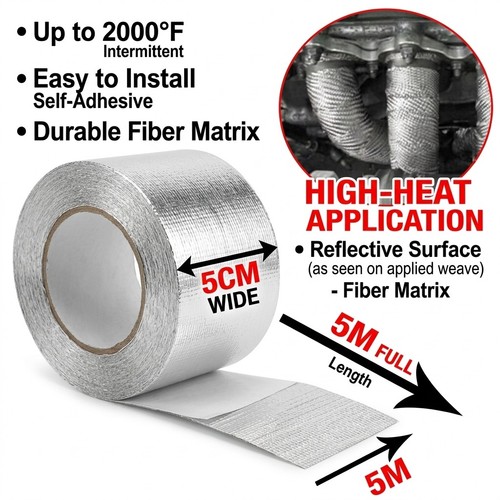 5cm silver exhaust - 5m*5cm,