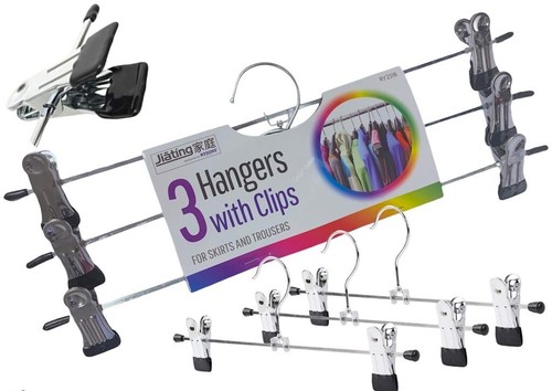 Metal clip coat hangers - metal,