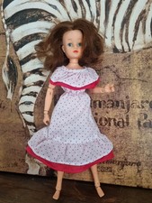 Sindy doll made exclusively for Debenhams  wearing red spotted dress 